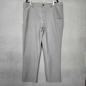 Banana Republic Pants Mens 40x30 Gray Chino 100% Polyester Microfiber Casual